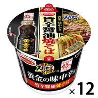 エースコック スーパーカップ 黄金の味中辛風 旨辛醤油焼そば 1セット（12個）