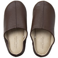 ニッポンスリッパ PUルームシューズ BR M 300532 1足