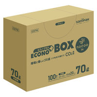 エコノプラスBOX nocoo in ゴミ袋 半透明 70L 1箱（100枚入）日本サニパック