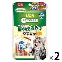 爆買い！ ペットキッス やわらか ネコちゃんの歯みがきおやつ PETKISS キャットフード