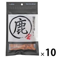 鹿肉旨焼きジャーキーカット 国産 70g 10袋 ドッグフード 犬 おやつ