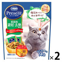 コンボ プレゼント 低脂肪 避妊・去勢後用 シーフードミックス味 総合栄養食 国産 42g（3g×14袋）2個 猫 おやつ