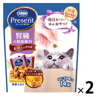 コンボ プレゼント 腎臓の健康維持 お肉ミックス味 総合栄養食 国産 42g（3g×14袋）2個 猫 おやつ
