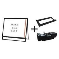 常磐精工 ポスターグリップスタンド看板 屋内用 B1横ロウ片面ブラック ウエイトアーム・水タンクセット PGSK-B1YLKB-3SET（直送品）