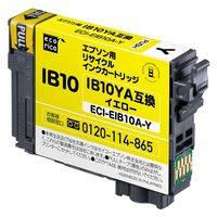 エコリカ ＩＢ１０ＹＡ対応インク ECI-EIB10A-Y 5個（直送品）