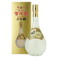 賀茂鶴 日本酒6本 特製ゴールド賀茂鶴 純金箔入り大吟醸 720ml ×6本 特製ゴールド賀茂鶴 純金箔入 720ml 1本 日本酒 - アスクル