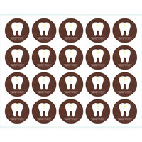 フジタ 衝突防止シールタイプ Beautiful teeth2 SH_IM_202 SB10 1シート（20枚）（直送品）