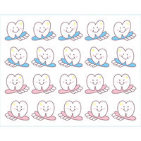 フジタ 衝突防止シールタイプ Healthy teeth kids1 SH_IM_207 SB10 1シート（20枚）（直送品）