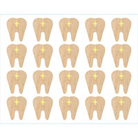 フジタ 衝突防止シールタイプ Healthy teeth1 SH_IM_204 SB10 1シート（20枚）（直送品）