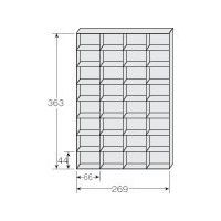 ナイキ B4縦深型縦仕切板 B4-2652 1セット(10枚:1枚×10個) 868-4587（直送品）