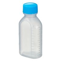 エムアイケミカル 投薬瓶PPB 60mL 凸凹目盛り（未滅菌）キャップ色：青　少数包装 08-2850-2202 1袋（10本入）（直送品）