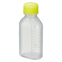 エムアイケミカル 投薬瓶PPB 60mL 凸凹目盛り（未滅菌）キャップ色：黄　少数包装 08-2850-2204 1袋（10本入）（直送品）
