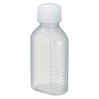 エムアイケミカル 投薬瓶PPB 60mL 凸凹目盛り（未滅菌）キャップ色：白PP　少数包装 08-2850-2207 1袋（10本入）（直送品）