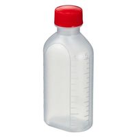エムアイケミカル 投薬瓶PPB 100mL 凸凹目盛り（未滅菌）キャップ色：赤　少数包装 08-2850-2305 1袋（10本入）（直送品）