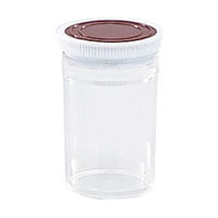 シントー化学 スチロール瓶透明(押込蓋:あずき色 10-2591-11 1本（直送品）
