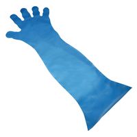 ファーストレイト CPEぴったりロング手袋(ブルー) 24-4398-02 1梱(50枚入x20箱)（直送品）