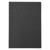 無印良品 上質紙 フラットに開くノート B6 横罫 80枚 黒 良品計画