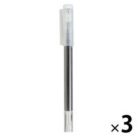 無印良品 こすって消せるボールペン 黒 0.5mm 1セット（3本） 良品計画