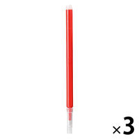 無印良品 こすって消せるボールペン用リフィル 赤 0.5mm 1セット（3本） 良品計画