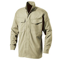 HOOH   立衿シャツ 2501 アイボリー 3L 村上被服 1着（直送品）