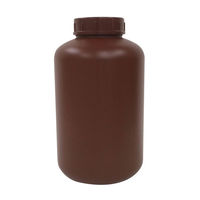 コクゴ PE広口瓶(茶) 茶色 24-7364-07 1個（直送品）