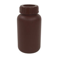 コクゴ PE広口瓶（茶） 茶色 24-7364