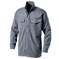 HOOH   立衿シャツ 2501 グレー 6L 村上被服 1着（直送品）