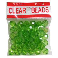 創アンド遊 クリアビーズ単色 緑 CB-200-007 1セット（10袋）