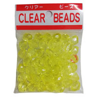 創アンド遊 クリアビーズ単色 黄 CB-200-002 1セット（10袋）