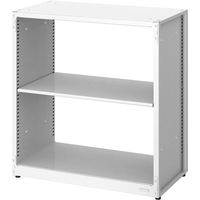 オカムラ ジャスタスラック 連結専用 2段 幅750×奥行400×高さ800ｍｍ ホワイト 1台  オリジナル