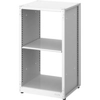 オカムラ ジャスタスラック 連結専用 2段 幅450×奥行400×高さ800ｍｍ ホワイト 1台  オリジナル