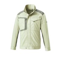 クロダルマ 夏長袖ジャンパー アースグリーン M 256771-89-M 1枚（直送品）