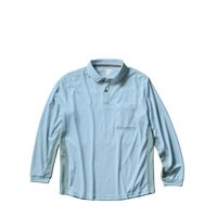 クロダルマ 長袖ポロシャツ サックス 4L 25475-19-4L 1枚（直送品）