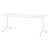 【軒先渡し】ニシキ工業 ミーティングテーブル 幅1800×奥行900×高さ700mm オフホワイト AHD-H1890K-OW 1台（直送品）