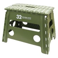 トレードワンセノ・ビー LGW 高さ32cm 折り畳み踏み台 耐荷重100kg オリーブ 307621個