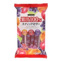リボン 果汁１００％スティックゼリー 4903316616308 15本×12個（直送品）