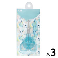 KQ3152 薄刃セーフティハサミ 3個 貝印