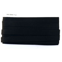日本紐釦貿易(Nippon Chuko) 日本紐釦 アクリル手芸用テープ 20mm巾 10m巻 黒 IC2010-4　3巻（直送品）