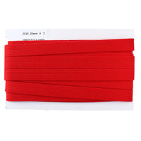 日本紐釦貿易(Nippon Chuko) 日本紐釦 アクリル手芸用テープ 20mm巾 10m巻 赤 IC2010-7　3巻（直送品）