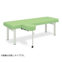 高田ベッド製作所 有孔スライド上肢台付DXベッド 幅70×長さ180×高さ50cm レッド TB-588U 1個 63-4527-59（直送品）