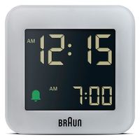 BRAUN ブラウン 置き時計 Digital Alarm Clock GRAY BC08G 1個（直送品）