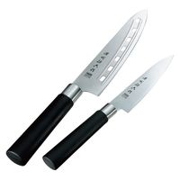 佐竹産業 濃州孫六作 料理包丁2本セット(和式丸柄) 30TH(2) 1箱（直送品）