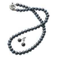 ミレーヌ ドゥーナイスクラップ 泉州産貝パールピアスセット ダークグレー 465-0530ピアス-10 1箱（直送品）