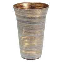 西日本陶器 有田焼 陶悦窯 白塗り金掠り 反型ビヤカップ 1箱（直送品）