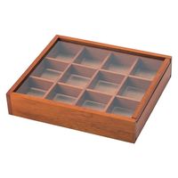 岸田産業　アクセサリーケース ブラウン 550-300 1箱（直送品）