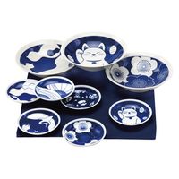 カネセ 縁起倶楽部小皿・中鉢9点揃 ENー156 1箱（直送品）
