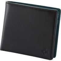 田村駒 エマージョン 二つ折り財布 ブラック E-W0001BK 1箱（直送品）