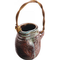 ヤマ庄陶器 信楽焼 辰砂変形つる 花入 G5ー3909 1箱（直送品）