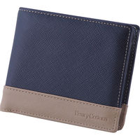 田村駒 ヘンリーコットンズ メンズ二つ折り財布 ブラック HC-W0003BK 1箱（直送品）