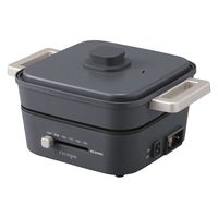 アイリスオーヤマ　アイリスオーヤマ　ｒｉｃｏｐａ　グリルなべ２枚プレート グレー IGUーPR2-H 1箱（直送品）